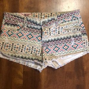 Aztec print shorts